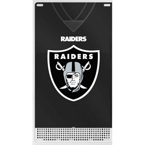 NFL Las Vegas Raiders Team Jersey Xbox Series S Console Skin